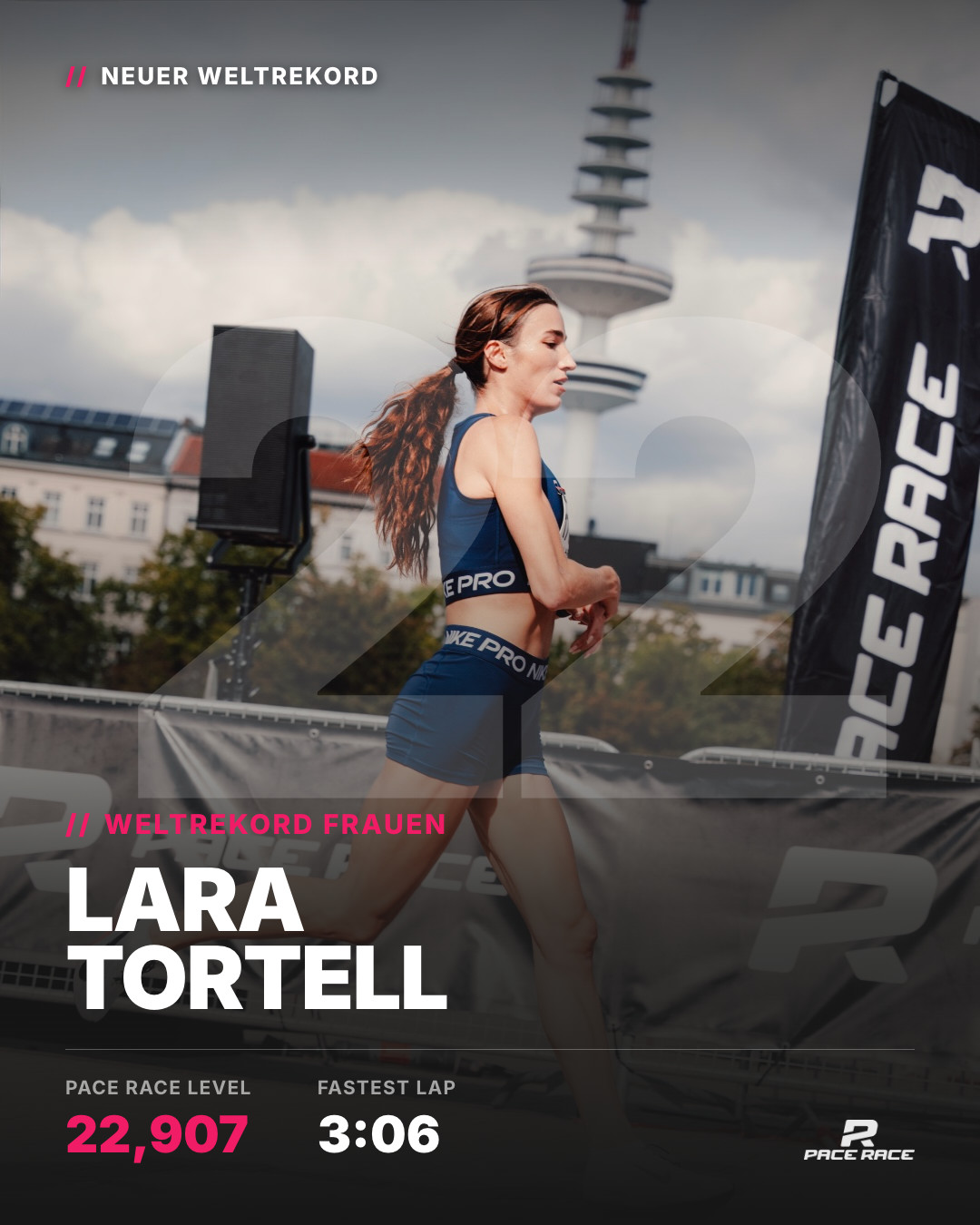 Weltrekord Frauen: Lara Tortell – Pace Race Level 22,907